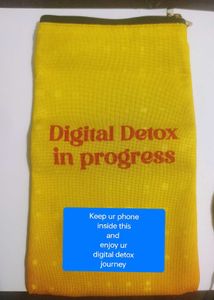 Digital Detox Pouch + Eyemask + Wooden phone