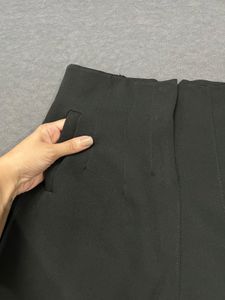High-Waisted Black Trousers