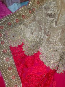 Elegant Lace Saree