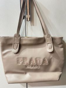 Stylish Beige Prada Tote Bag