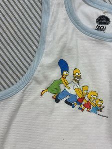 The Simpsons White Tank Top