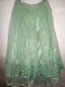 Elegant Mint Green Lehenga Choli