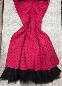 Polka Dot Strapless barbie vintage Dress