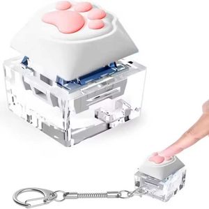 Cute Cat Paw Keychain Set