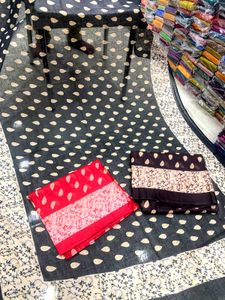 Elegant Black dupatta with Beige Print