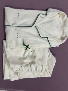 Cute Heart Print Night suit Set