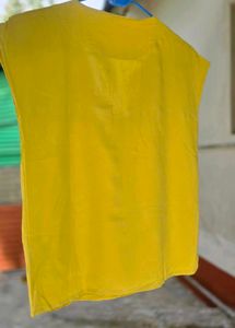 Yellow Floral Embroidered Top