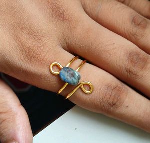 Gemstone Adjustable rings