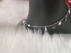92.5 Sterling Silver Anklet For Women Nd Girls