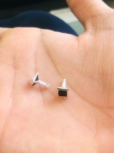 Pure Silver Earrings Pair (2 Pic )
