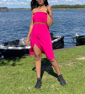 Pink Skirt/Dress For Size - S ,Without Belt.