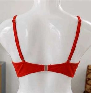 ZAFUL Premium Ribbed Coral Crop Bralette / Bikini