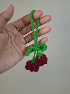 beautiful crochet rose hair accessories