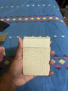 Woven Leather Card Holder