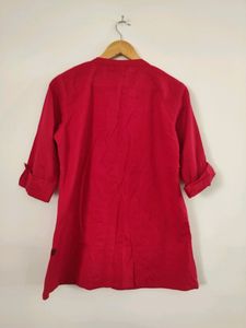 Pistaa Red Casual Solid Top ( Women)