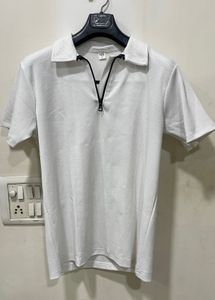 Men's White Polo T-Shirt