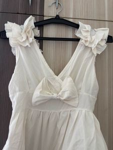 CLINCHED WAIST with BOW TOP