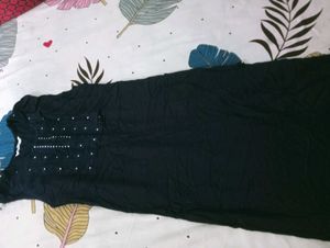 Elegant Navy Blue Kurta with Embellishments