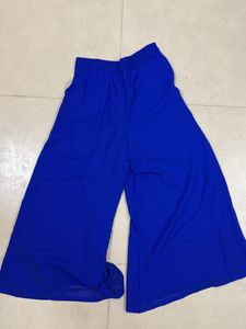 Navy Blue Plazzo For Women| Like New Condition