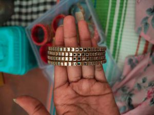 Elegant Mirrored Bangles Set