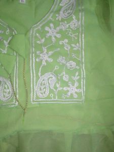 Lime Green Embroidered Kurta
