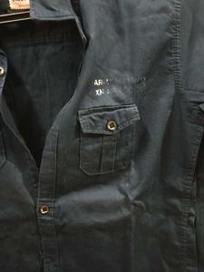 Navy Blue Casual Shirt