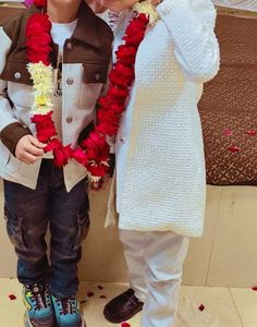 Elegant white sherwani Set