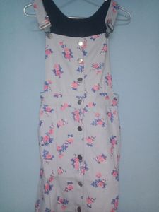 Dress 👗 With A Black Crop Top For Girls