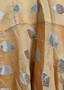 Elegant Peach Embellished Gown