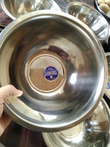 Set of 10 Stainless Steel Mixing Bowls
