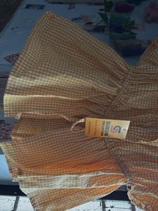 Cute Gingham Off-Shoulder Top