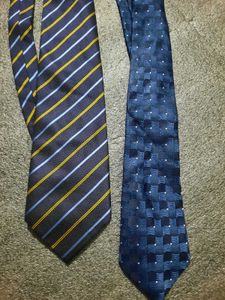 Classic Blue Striped &amp; Patterned Ties (Set of 2)