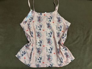 Light Pink Floral Cami Top