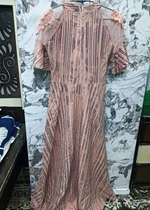 Stylish Striped 30,32 Ethnic Gown