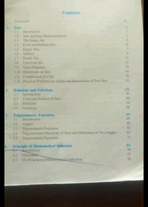 Mathematics Textbook for Class 11 NCERT 1 PU colle