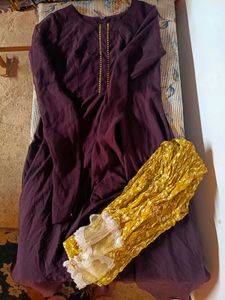 Ethnic Kurta Set with yellow pants