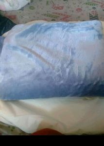 Soft Blue Throw Blanket