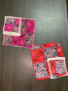Cute Heart Pattern Pouch Set