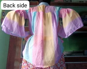 Multicolour Shirt Cum Shrug