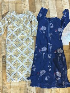 Bundle of Two Women's Kurtas . blue wala zudio ka