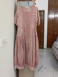 Bohemian Floral Print Kurta Dress