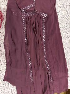 beautiful 3 piece dress with shrug and real mirror