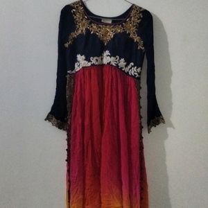 Multi Colour Dress type Kurti