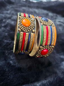 Colorful Ethnic Bangles - Set of 2