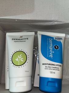 Dermavive Dry Skin Moisturiser 120ml  &amp; Dremavive Hydra Cleanser 125ml Combo
