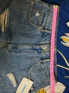 Distressed Denim Shorts