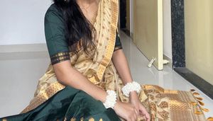 Pure Banarasi silk South Indian 3 piece set