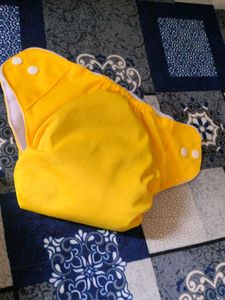 Yellow Reusable Diaper