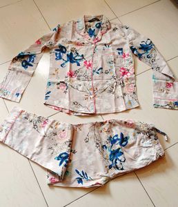 Floral Pure Cotton Pajama Set
