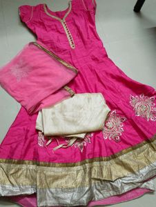 Pink Anarkali Dress